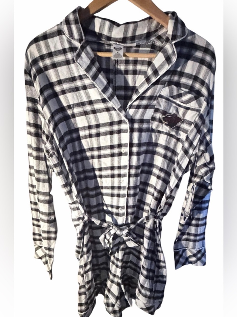 Minnesota Wild women's romper Shorts Plaid Size Medium NHL